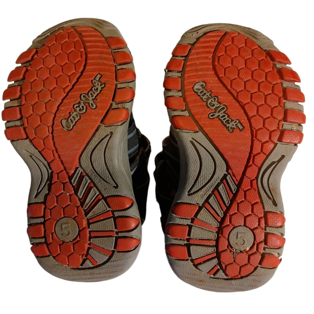 Cat and Jack Afton Hiking Fisherman Sandals Toddler Size 5 Blue And Red
